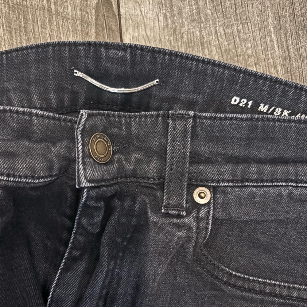 YSL Saint Laurent Slim Fit Jeans D21 M/SK-MW Size 30 - Picture 2 of 4